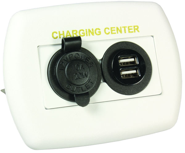 JR Products USB Charging Outlet & Cigarette Outlet • 15085