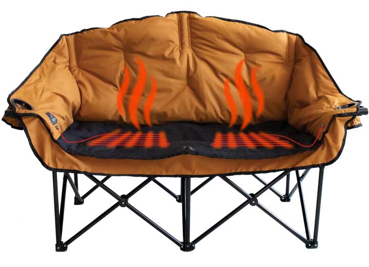 Kuma Outdoor Gear Bear Buddy Heated Chair with Power Bank - Sierra/Black • 849-KM-BBHDC-SB