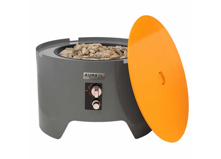 Kuma Outdoor Gear Cylinder Firepit, Graphite/Orange • 870-KM-CFP-GROR