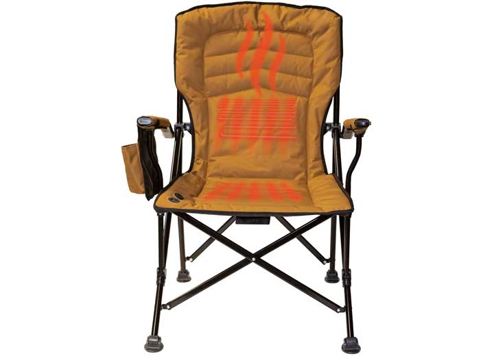Kuma Outdoor Gear Switchback Heated Camping Chair – Sierra/Black • 887-KM-SBHC-SB