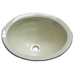 Lasalle Bristol Plastic Parchment Oval Lavatory Sink, 13"L x 10"W • 16156PPA