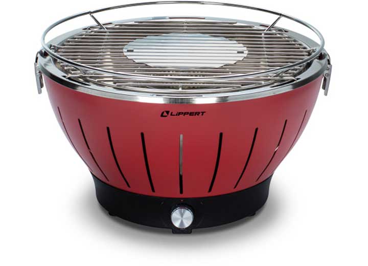 Lippert Odyssey Portable Charcoal Grill - Red • 2021106515