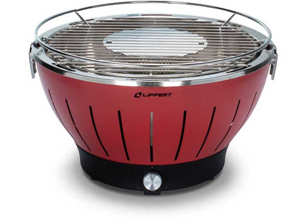 Lippert Odyssey Portable Charcoal Grill - Red • 2021106515