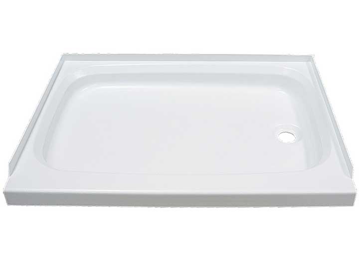 Lippert Shower Pan with Right Drain; 24" x 40", White • 210379