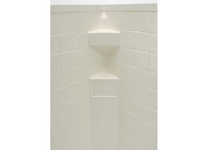Lippert Neo Angle Shower Wall Surround; 34"x 34"x 68" - Slate, Parchment • 306203