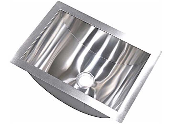 Lippert Trough Sink, 14" x 10" x 6", Stainless Steel • 426017