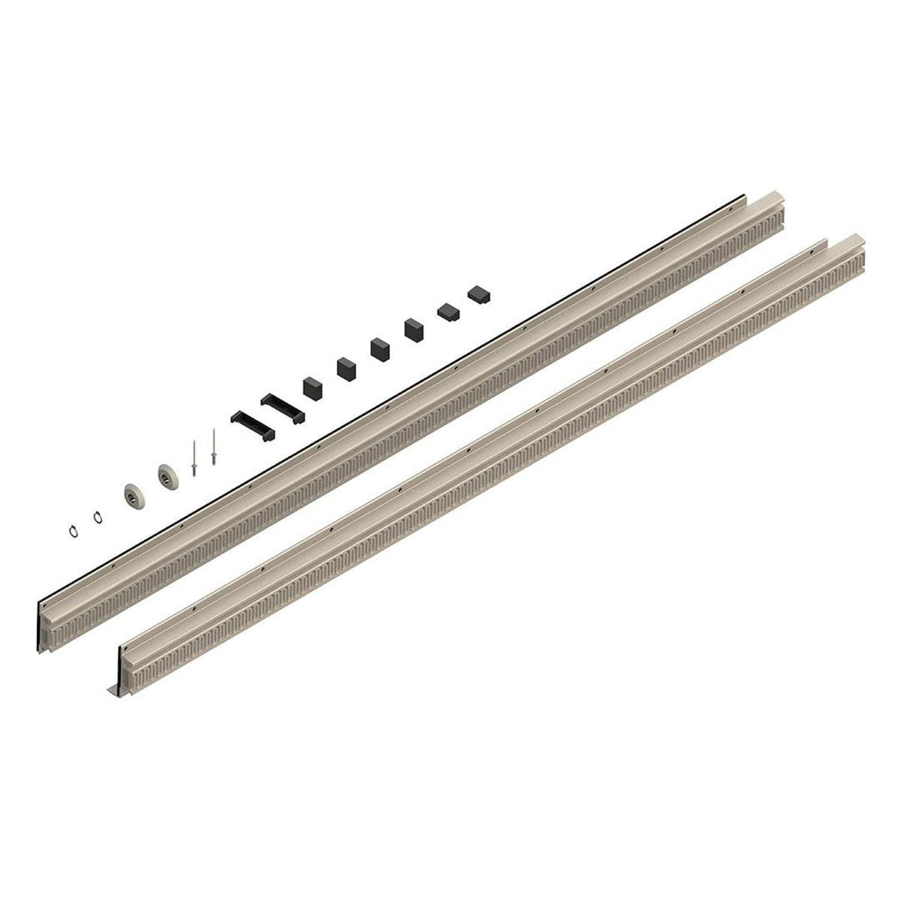 Lippert Inverted Dual Rack Repair Kit - Fixed Side - Clear • 366158