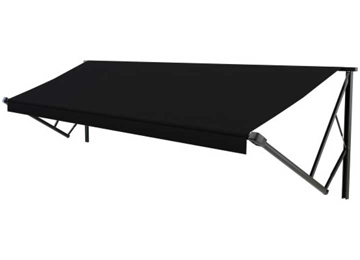 Lippert Solera Power & Hybrid 21'W x 8'Ext. Black Vinyl Hybrid RV Patio Awning Roller Assembly & Black End Caps • V000211532