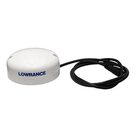Lowrance Point-1 White GPS Antenna/Compass with 15' NMEA Cable • 000-12930-002