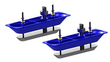 Lowrance Stainless Steel StructureScan HD Thru-Hull Transducer Pair with Y Cable • 000-11460-001