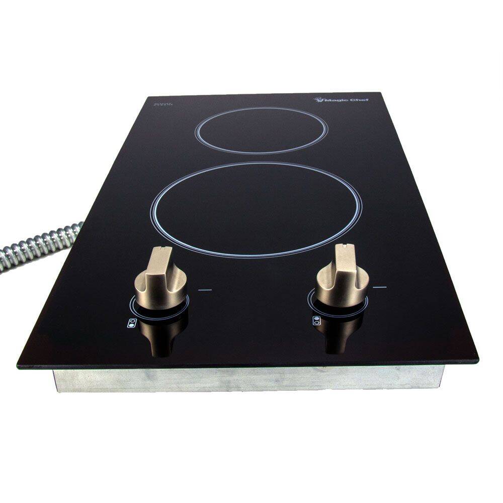 Magic Chef 12" Electric Cooktop, 120V, Black • MCSCTE12BG2