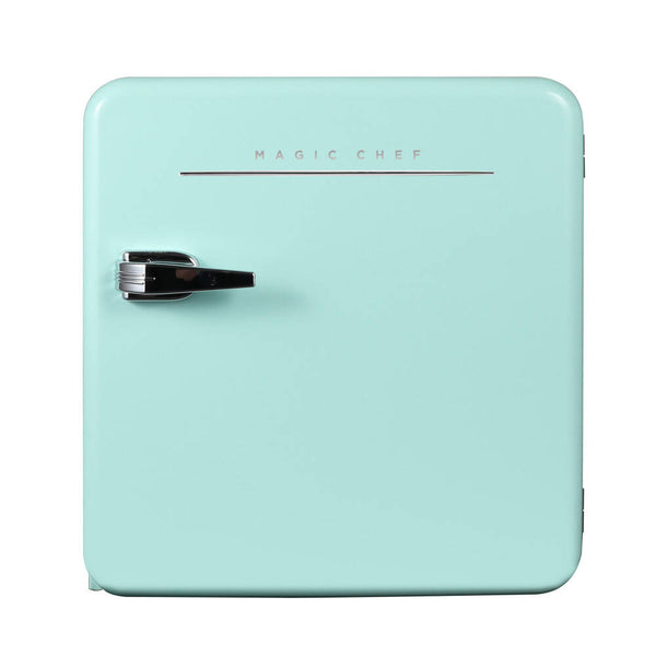 Magic Chef 1.6 Cubic Feet Retro Style Mini Fridge, Mint Green • MCR16CHM