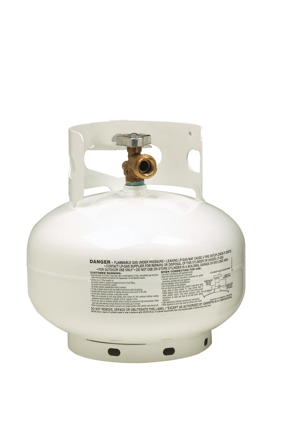 Manchester Tank 11 LB DOT OPD Vertical Propane Cylinder • 10393TCTH.1