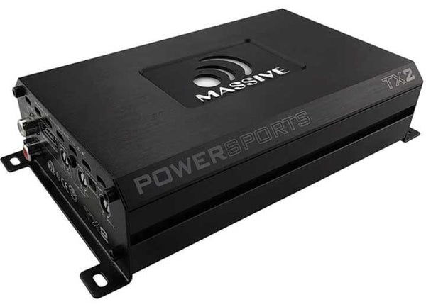 Massive 120 Watts X 2 RMS @ 4 Ohm Full Range Bluetooth Marine Amplifier • TX2