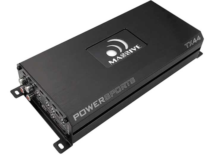 Massive Audio 120 Watts x 4 @ 4 Ohm RMS 4 Channel Bluetooth Marine Amplifier • TX44