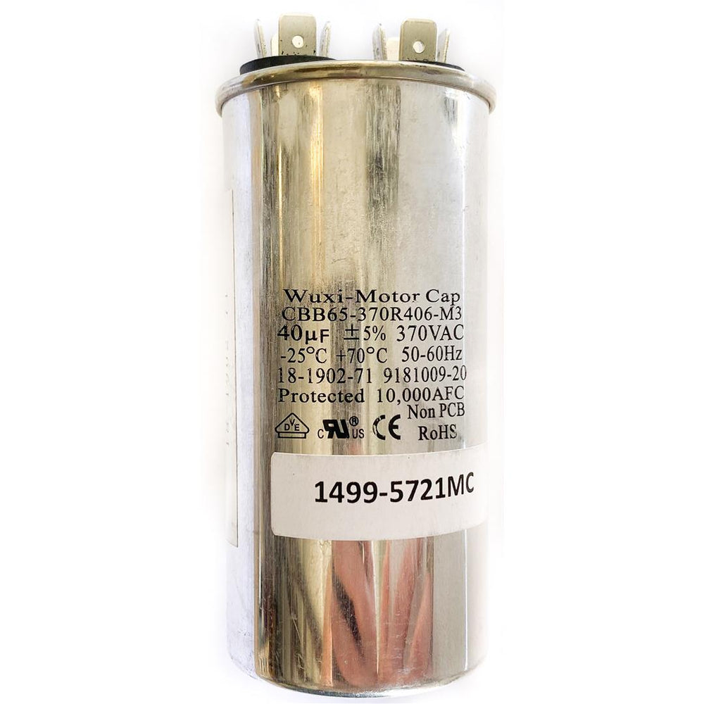 MC Enterprises RV Air Conditioner Fan Motor Capacitor 40 MFD • 1499-5721MC
