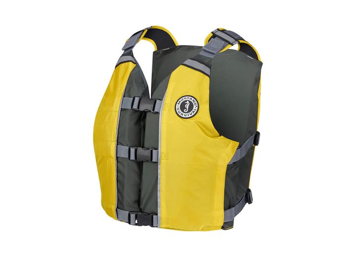 Mustang Survival APF Foam Vest, Universal Adult, Yellow/Gray • MV4111-222