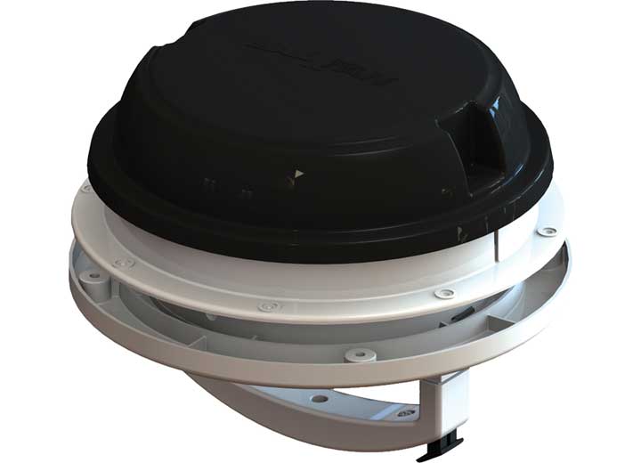 Maxxair Maxxfan Dome Roof Vent with 12V Fan - Manual Lift - Black • 00-03812B