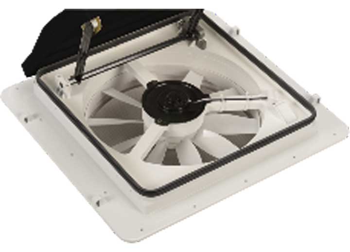 Maxxair Maxxfan Low Profile Roof Vent with Black Manual Lid & 4-Speed Fan • 00-04401M
