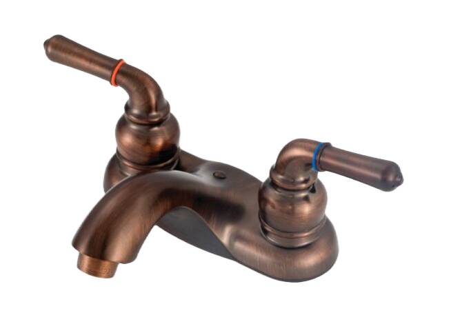 Empire Faucets Brass Oil Rubbed Bronze 4" Two-Handle Lavatory Faucet • OB77ORB-ARC-A