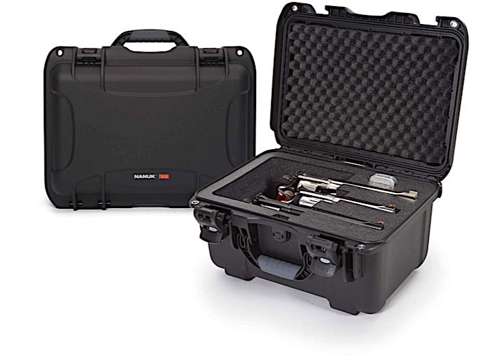 Nanuk 918 Waterproof Hard Case with Foam Insert for Revolver, Black • 918-REV01