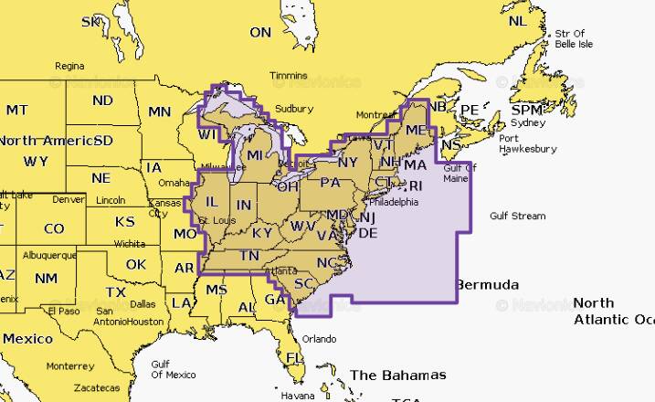 Navionics+ U.S. East • 010-C1370-30