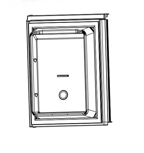 Norcold Upper Right Hand Side Replacement Door for 1210ACIM/ 1210ACIMD/ 1210/ 1210IM/ 1210IMD/ 1210IMPFS/ 1211IM Series • 627942