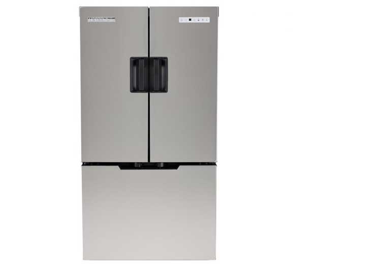 Norcold Polar Elite 15 Cu. Ft. DC Compressor Stainless Steel Refrigerator w/ Ice Maker • N15DCIMSS