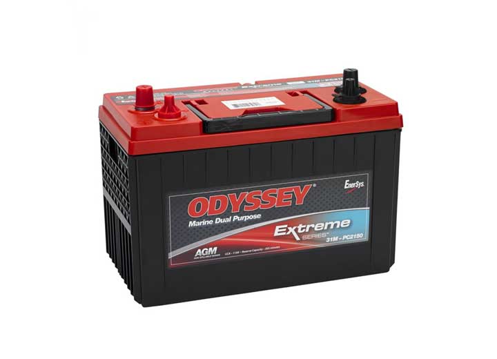 Odyssey Extreme Series 12V Marine Battery, Group 31M, 103 Ah • ODX-AGM31M