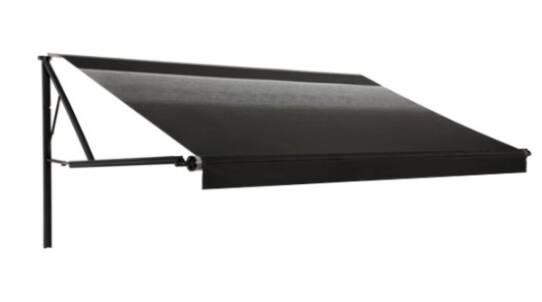 Dometic 9100 14'W x 8'Ext. Onyx Fade Vinyl Power RV Patio Awning Roller Assembly with Polar White Vinyl Weather Shield • 915NR14.000U