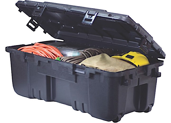 Plano Large Hinged Sportsman’s Trunk with Wheels - 108 Quart, Black • 181973
