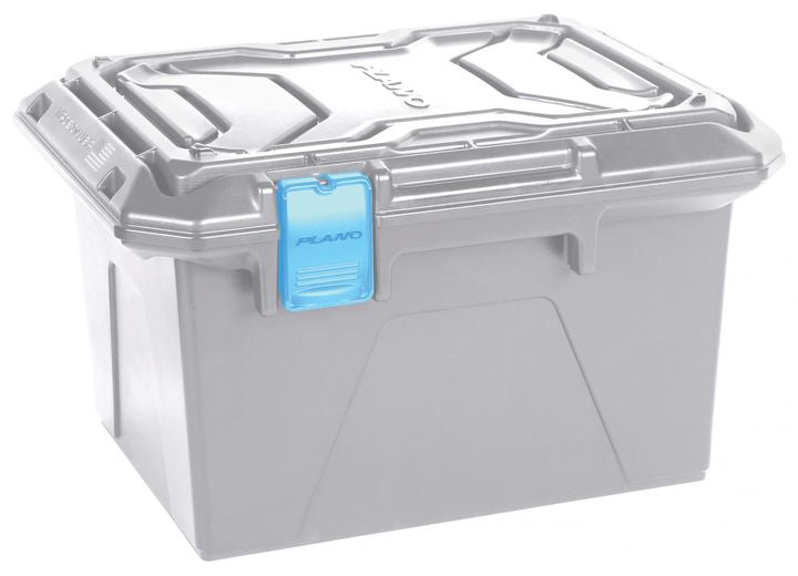 Plano Marine Water-Resistant Storage Bin Bin Storage Box, Gray w/ Blue Latches • PLAM1071B
