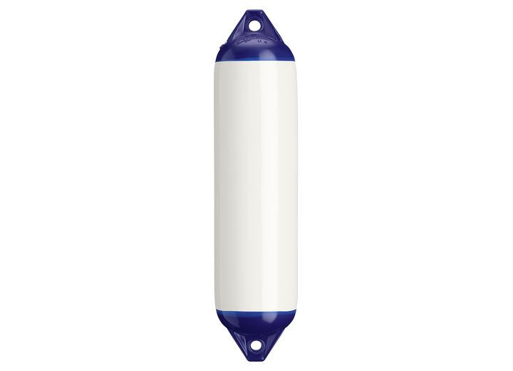 Polyform 6" X 24" F-Series Boat Fender, White/Blue • F-1 WHITE