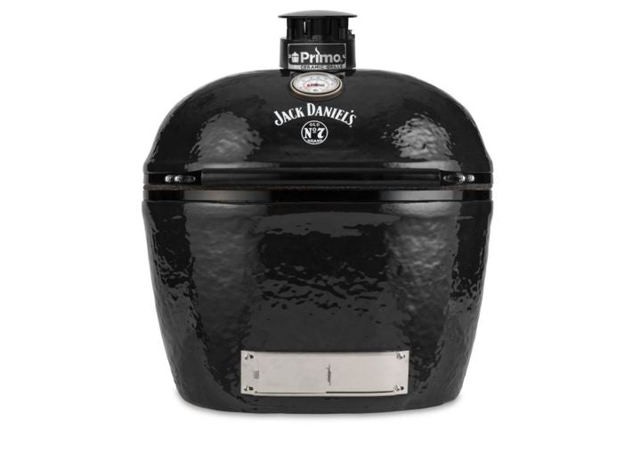 Primo X-Large Oval Ceramic Charcoal Grill Head – Jack Daniels Edition • PGCXLHJ