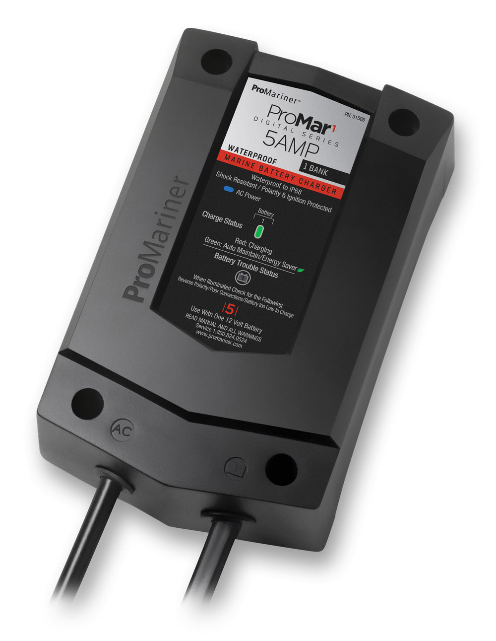 ProMariner ProMar1 DS Digital - 5 Amp - 1 Bank Charger • 31505