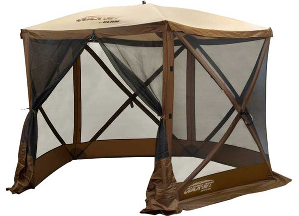 Quick-Set Venture 5-Sided Pop-Up Screen Shelter - Brown/Tan • 12875