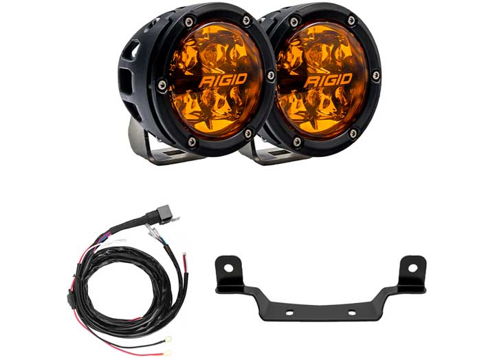 Rigid RZR 360-Series Amber Pro Grille Light Kit, 2017-Current • 41651