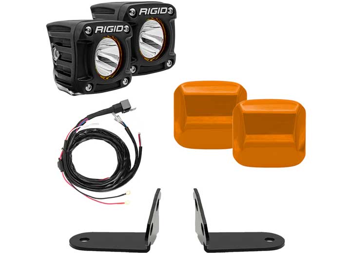 Rigid RZR Revolve Amber Pro A-Pillar Light Kit • 41673