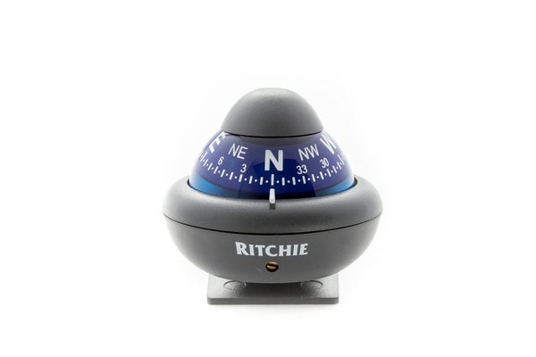 Ritchie RitchieSport Gray/Blue Bracket Mount Compass • X-10-A