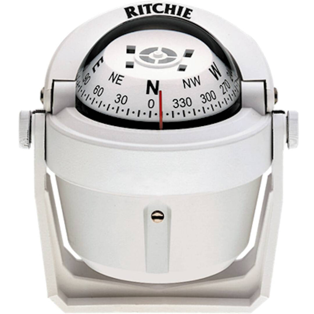 Ritchie Explorer White Bracket Mount Compass • B-51W
