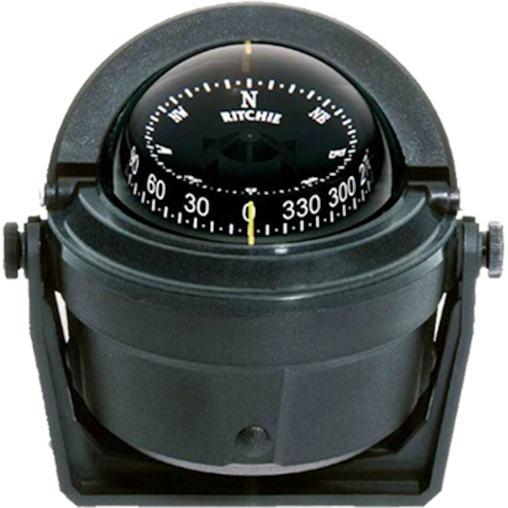 Ritchie Voyager Black Bracket Mount Compass • B-81