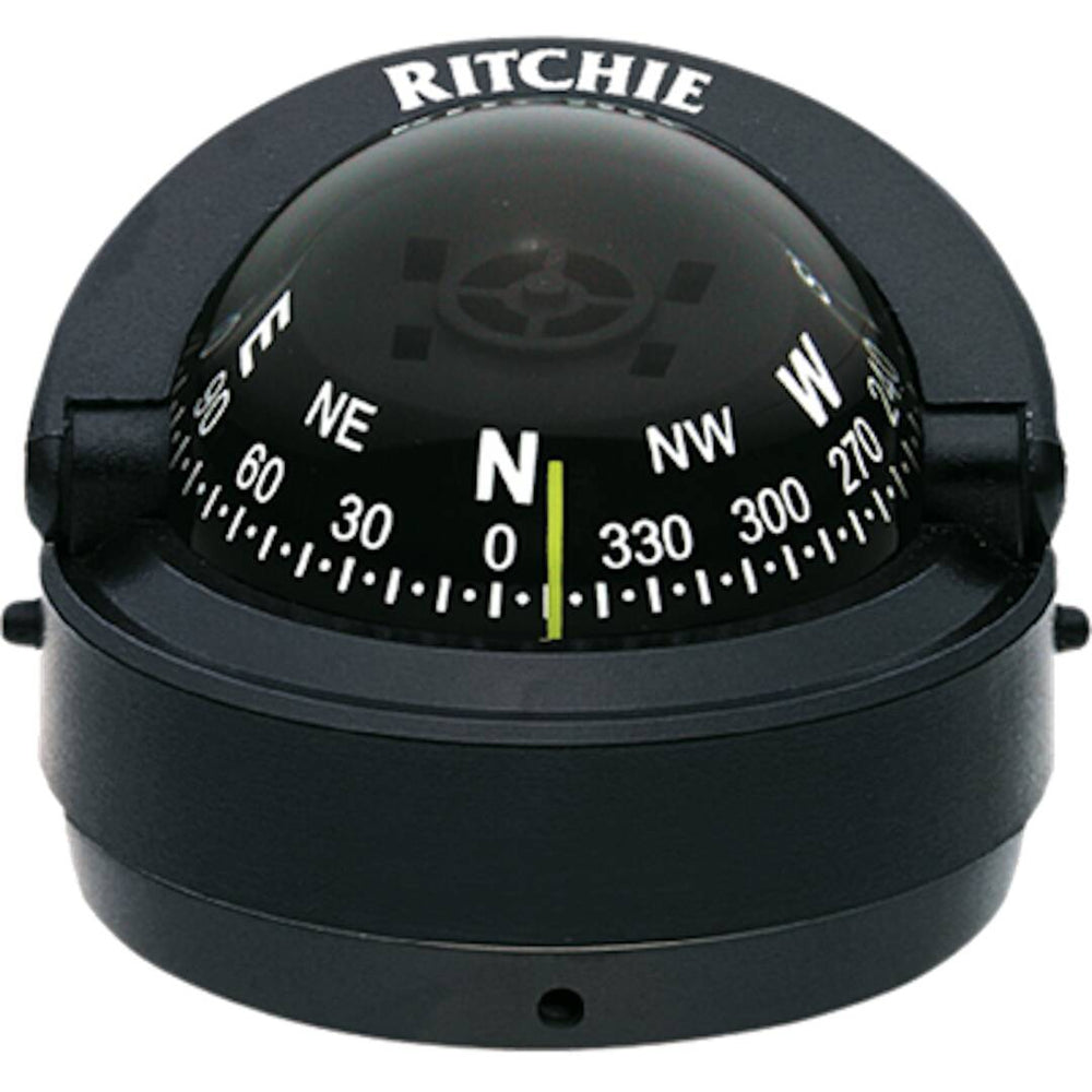 Ritchie Explorer Black Binnacle/Surface Mount Compass • S-53