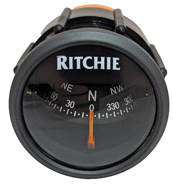 Ritchie RitchieSport Dash Mount Compass, Black Dial • X-23BB