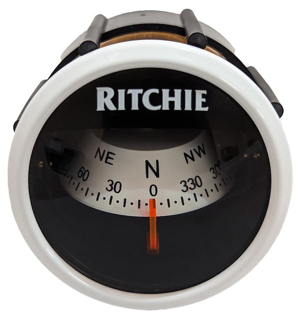 Ritchie RitchieSport Dash Mount Compass, White Dial • X-23WW