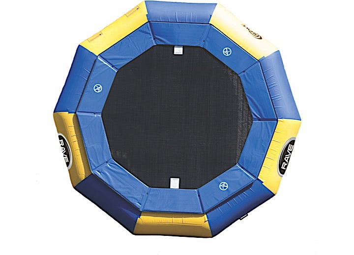 RAVE Sports Aqua Jump Eclipse 120 Water Trampoline - Blue/Yellow • 00120