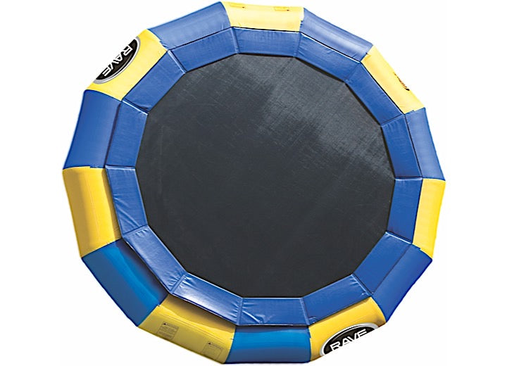 RAVE Sports Aqua Jump Eclipse 200 Water Trampoline - Blue/Yellow • 00200