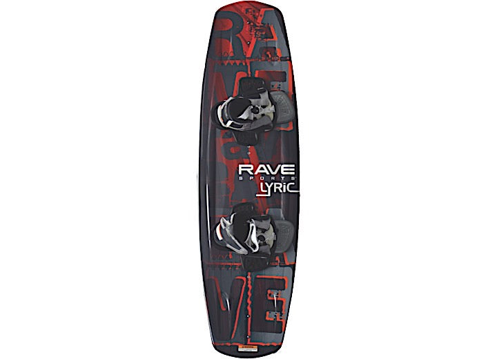RAVE Sports Lyric Wakeboard with Bindings Package - Red • 02395