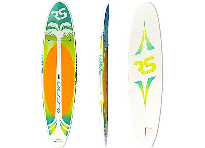 RAVE Sports Shoreline Series SS110 10' 9" SUP - Kiwi Palm • 02983