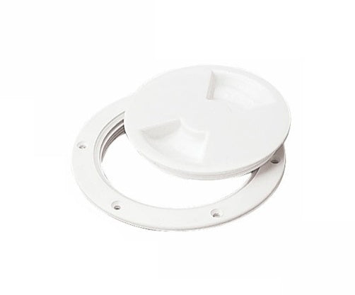 Sea Dog Screw-Out ABS Deck Plate, White • 337160-1