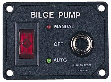 Sea Dog 12V Bilge Pump Panel with Circuit Breaker • 423040-1